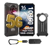Ulefone Armor X16 Pro Telephone Portable Incassable Android 16, 5G AI Smartphone Incassable 10360mAh, 16Go+256Go/TF 2To Téléphone Antichoc 64MP+25MP Vision Nocturne, Écran 6.56" HD+/120HZ/NFC/GPS