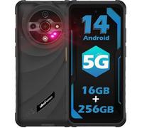 Ulefone Armor X31 Pro Téléphone Incassable 5G 16Go+256Go Écran 6,56"" 6050mAh 64MP Nocturne Vision Smartphone Dual SIM/NFC/IP68 Noir