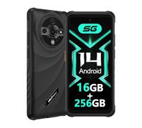 Ulefone Armor X31 Pro Téléphone Portable Incassable 5G, 6050mAh Batterie Smartphone 16Go+256Go/SD-2TB Android 14 Caméra 64MP+25MP, 6,56" 120Hz 3-Slots/Flashlight/Face ID/Fingerprint/GPS/OTG/NFC Noir