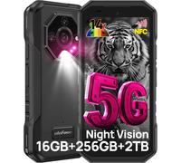 Ulefone Armor X32 Pro 5G Incassable 16 Go + 256 Go / 2 To Android 14 Smartphone 5500mAh 64MP 5,65" 3-Slots/Flashlight/OTG/NFC Noir