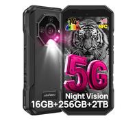 Ulefone Armor X32 Pro Téléphone Portable Incassable 5G, 16Go+256Go/SD-2TB Android 14 Smartphone 5500mAh Batterie Caméra 64MP+16MP+25MP, 5,65" 3-Slots/Flashlight/Face ID/Fingerprint/GPS/OTG/NFC Noir