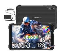 Ulefone Mini Tablette Robuste 8.68"" Écran IP68/IP69K 16Go+128Go 7100mAh Noir - RUGKING PAD PRO