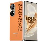 Ulefone Note 17 Pro Téléphone portable sans contrat, écran incurvé 2,4 K Amoled 120 Hz, appareil photo 108 MP + 32 MP Android 13, 24 Go + 256 Go Helio G99 avec charge rapide de 33 W, 6,78 pouces FHD+