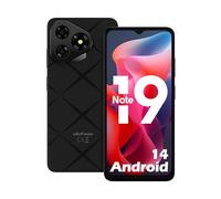 Ulefone Note 19 Téléphone Portable, 6Go+32Go/TF-512GB, Android 14 Smartphone, Caméra 8MP+5MP, Écran 6.56" HD+, 5000mAh Batterie, 3 Emplacements pour Cartes Octa Core 4G Dual SIM/Face ID/GPS/OTG Noir
