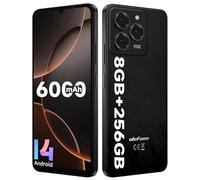 Ulefone Note 20 Pro Téléphone Portable, 8Go+256Go/TF-1TB, Android 14 Smartphone, Caméra 50MP+8MP, Écran 6.75" HD+ Widevine L1, 6000mAh Batterie, Octa Core Dual SIM GPS/OTG/Face ID/Fingerprint Noir