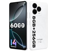 Ulefone Note 20 Pro Téléphone Portable, 8Go+256Go/TF-1TB, Android 14 Smartphone, Caméra 50MP+8MP, Écran 6.75" HD+ Widevine L1, 6000mAh Batterie, Octa Core Dual SIM GPS/OTG/Face ID/Fingerprint Blanc