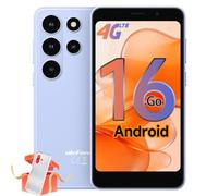 Ulefone Note 22 Téléphone Portable, 20Go+32Go/TF-2TB, Android 16 Go Smartphone, Mini 5.0" Octa Core, 3000mAh Batterie Amovible, 3 Emplacements pour Cartes 4G Dual SIM/Face ID/GPS/OTG/FM Eisblau