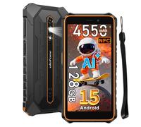 Ulefone Rugking 2 Pro Android 15 Téléphone Portable Incassable, 4G Ruggedisé Débloqué 8GB+128GB/2To,Écran 5.45'' 90Hz Smartphone Incassable,13MP+5MP,IP69K Résistant à l'eau/3 Slot/NFC/OTG/Gemini AI