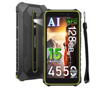 Ulefone Rugking 2 Pro Android 15 Téléphone Portable Incassable, 4G Ruggedisé Débloqué 8GB+128GB/2To,Écran 5.45'' 90Hz Smartphone Incassable,13MP Caméra Gemini AI,IP69K Résistant à l'eau/3 Slot/NFC/OTG