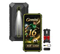 Ulefone Rugking 2 Pro Smartphone Incassable Android 16, Octa-Core Telephone Antichoc 8Go+64Go/TF-2To, 5.45'' Corning Glas, 4550mAh, Caméra 13MP, Lampe de Poche/3 Slot/IP69K/GPS/NFC-2Ans Garantie