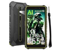 Ulefone RugKing 2 Pro Téléphone Incassable IP68/IP69K 128GB 5.45"" 4550mAh Android 15 4G,NFC Smartphone Robuste