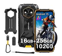 Ulefone RugKing 4 Pro Android 15 Téléphone Portable Incassable,10200mAh, 16Go+256Go/SD-2To,6,56"120Hz,Octa-Core,AI Smartphone Incassable 48MP Caméras,120LM Super Torch,3-Slots/NFC/OTG/GPS/IP68，orange