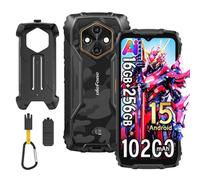 Ulefone RugKing 4 Pro Android 15 Téléphone Portable Incassable,10200mAh, 16Go+256Go/SD-2To,6,56" 120Hz,Octa-Core,AI Smartphone Incassable 48MP Caméras,120LM Super Torch,3-Slots/NFC/OTG/GPS/IP68,Noir