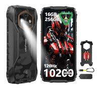 Ulefone RugKing 4 Pro Téléphone Portable Incassable Android 15, 16Go+256Go/SD-2To 10200mAh Batterie Octa-Core AI Smartphone 48MP Caméra, 6,56" 120Hz/120LM LED/3-Slots/IP68/IP69K/OTG/GPS/NFC Noir