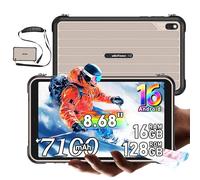 Ulefone Rugking Pad Pro 8.0 Pouces Tablettes Tactiles Incassable, Android 16 Tablette Incassable, 16Go+128Go+2To Téléphone Portable Incassable, 7100mAh, 16MP+8MP, 4G LTE, 5G WiFi/GPS/OTG/NFC/FM, Gris