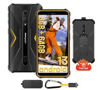 Ulefone Smartphone Incassable Armor X12 Pro Android 13 Octa-Core 8Go+64Go/TF-256Go Smartphone, 4860mAh 13MP+8MP 5,45'' HD+ IP68 Smartphone Robuste, 4G Dual SIM Face ID NFC GPS, Orange