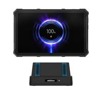Ulefone Station de Charge de Bureau 10W, Support Bureau, Charge sans Fil, Double Sortie, Support de Charge 2-en-1 avec Pogo Pin, pour Armor Pad 4T/4 Ultra Tablette