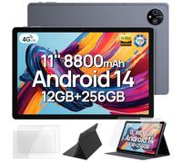 Ulefone Tab A11 Tablettes 11 Pouces avec Étui, Tablettes Tactiles Android 14, 12Go RAM+256Go ROM, 8800mAh/18W, Octa-Core Tablette Gaming, 16MP+8MP, Dual SIM 4G LTE Tablet PC/GPS/5G WiFi/Widevine L1