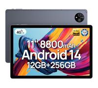 Ulefone Tab A11 Tablettes 11 Pouces, Tablettes Tactiles Android 14, 12Go RAM+256Go ROM, 8800mAh/18W, Octa-Core Tablette Gaming, 16MP+8MP, Tablet PC Dual SIM 4G LTE/GPS/OTG/GMS/5G WiFi/Widevine L1/TÜV