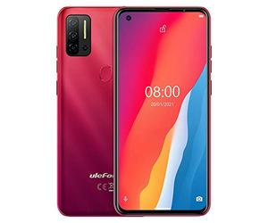Ulefone Téléphone Portable Debloqué Android 11, Note 11P 4G Smartphone, Helio P60 Octa-Core 8Go+128Go,Dual SIM+SD Dédiée Extension 2To,Caméra Quatre 48MP, Ecran HD+ 6,55’’, Empreinte Digitale Rouge