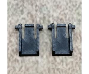 ULEIVA 1 paire (2 pièces) de pieds de clavier de rechange, droits, noirs, compatibles avec Logitech G15, pièce de rechange pour clavier (droits)