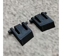 ULEIVA 1 paire (2 pièces) de pieds de clavier de rechange noirs compatibles avec Corsair K65 K95 Vengeance Clavier de rechange Support de clavier Pieds Keybord