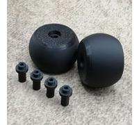 ULEIVA 2 pièces de rechange pour roue avant avec 4 essieux, compatibles avec les robots tondeuses Bosch Indego 300 350 400 500 700, roue de rechange