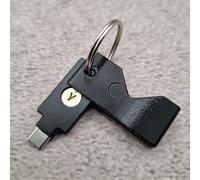 ULEIVA Étui de protection compatible avec Yubico Yubikey 5 NFC (USB-A)/ 5C NFC (USB-C) Étui de protection pour clé de sécurité au choix (noir, 5C NFC (USB C))