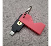ULEIVA Étui de protection compatible avec Yubico Yubikey 5 NFC (USB-A)/ 5C NFC (USB-C) Étui de protection pour clé de sécurité au choix (rose, 5C NFC (USB C))