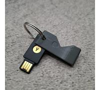 ULEIVA Étui de protection compatible avec Yubico Yubikey 5 NFC (USB-A)/ 5C NFC (USB-C) Étui de protection pour clé de sécurité au choix (gris, 5 NFC (USB A))