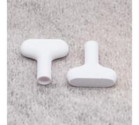 ULEIVA Frost-Tec Lot de 2 clés à douille de rechange blanches compatibles avec les serrures Frost-Tec Robinet d'extérieur pour robinet extérieur (blanc)