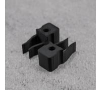 ULEIVA Lot de 2 butoirs de porte coulissante de rechange - Noir - Compatible avec IKEA Pax Hasvik Grimo - 128866 (noir)