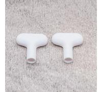 ULEIVA Lot de 2 clés à douille de rechange blanches compatibles avec robinet extérieur Schell Polar 2 (blanc)