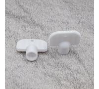 ULEIVA Lot de 2 clés à douille de rechange blanches type G compatibles avec robinet extérieur Kemper Frosti pour robinet extérieur (blanc)