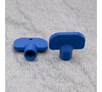 ULEIVA Lot de 2 clés à douille de rechange bleues de type G compatibles avec robinet extérieur Kemper Frosti pour robinet extérieur (bleu)