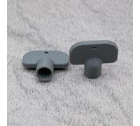 ULEIVA Lot de 2 clés à douille de rechange grises de type G compatibles avec robinet extérieur Kemper Frosti pour robinet extérieur (gris)