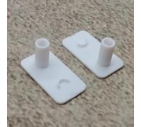 ULEIVA Lot de 2 clips de rechange, blancs, compatibles avec Kermi type 11-33 ZK00070001 cache-radiateur droit et gauche