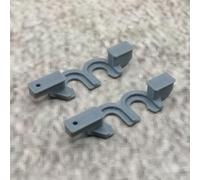 ULEIVA Lot de 2 porte-rouleaux de rechange gris compatibles avec IKEA KVARTAL Rail de rideau (gris)