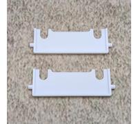 ULEIVA Lot de 2 protections anti-torsion blanches de rechange compatibles avec Geberit 240514001 - Compatible avec plaque de commande Twinline