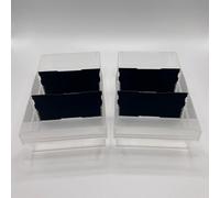 ULEIVA Lot de 32 séparateurs de rechange, noirs, compatibles avec les boîtes à petites pièces Allit VarioPlus Extra A3, pièces de rechange, noires