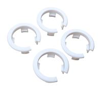 ULEIVA Lot de 4 douilles de serrage de rechange, blanches, compatibles avec le revêtement latéral du radiateur EURA