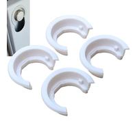 ULEIVA Lot de 4 douilles de serrage de rechange, blanches, compatibles avec les radiateurs Brötje 562454, revêtement latéral