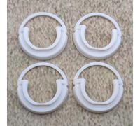 ULEIVA Lot de 4 douilles de serrage de rechange, blanches, compatibles avec les radiateurs Kermi Henrad