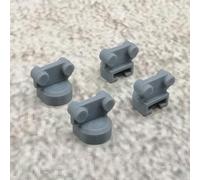 ULEIVA Lot de 4 rouleaux de patins de rechange gris de rechange compatibles avec IKEA KVARTAL Rail de rideau (gris)