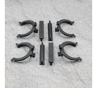 ULEIVA Lot de 4 supports de plinthe avec clip et rail compatibles avec IKEA Faktum - Fixation rationnelle