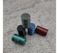 ULEIVA Lot de 5 barils d'huile de 200 litres - 5 couleurs compatibles avec piste 0 1:45 - Accessoires pour chemins de fer d'usine (5 couleurs)