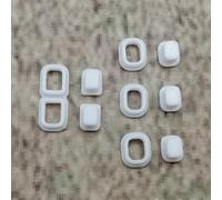 ULEIVA Lot de 5 boutons d'alimentation de rechange blancs compatibles avec Garmin Etrex Power Button GPS Ordinateur de vélo Pièce de rechange (blanc)