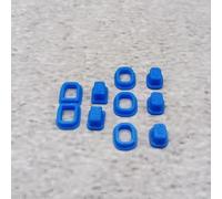 ULEIVA Lot de 5 boutons d'alimentation de rechange - Bleu - Compatible avec Garmin Etrex - Pour ordinateur de vélo - Pièce de rechange - Bleu