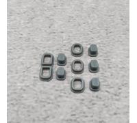 ULEIVA Lot de 5 boutons d'alimentation de rechange gris compatibles avec Garmin Etrex Power Button GPS Ordinateur de vélo Pièce de rechange (gris)