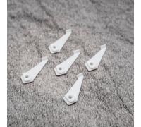 ULEIVA Lot de 5 curseurs de rechange blancs pour fixation au plafond à 3 voies compatibles avec le support de plafond IKEA VIDGA pour rail de rideau (blanc)
